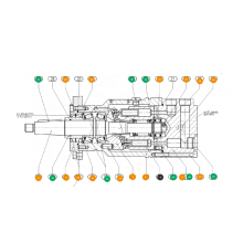 Rexroth A10F A10FP серия Аксиально-поршневой гидромотор A10FP18-31W-TCS22D A10FP18-52W-SCS64-SO940